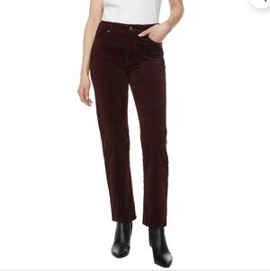 David Bitton Corduroy Straight Leg Pant Mulberry